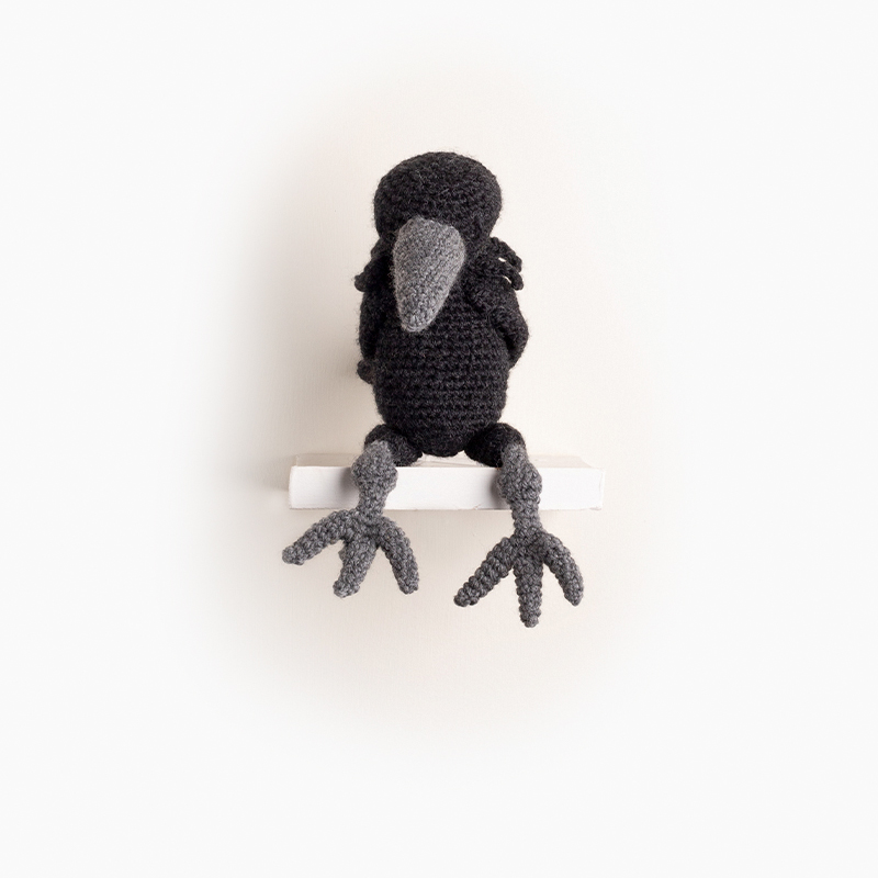 raven crochet amigurumi project pattern kerry lord Edward's menagerie